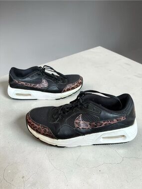 Nike Air Max SC Leopard Animal Print Black White Brown Low Top Womens 7.5